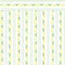 Dollhouse Miniature 1/2In Scale Wallpaper: Fern Dance, Yellow